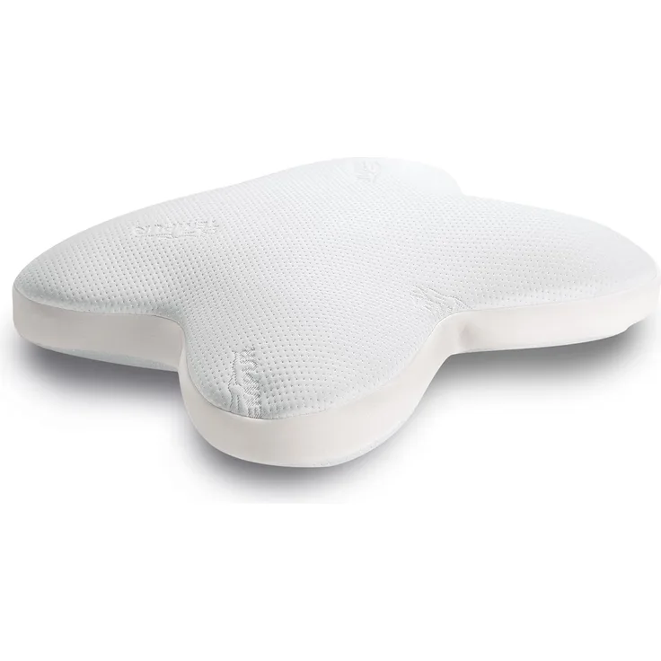 TEMPUR Ombracio Schlafkissen, ergonomisches Bauchschläferkissen in Schmetterlingsform, Microflocken, 60 x 50 x 10 cm, Weiß