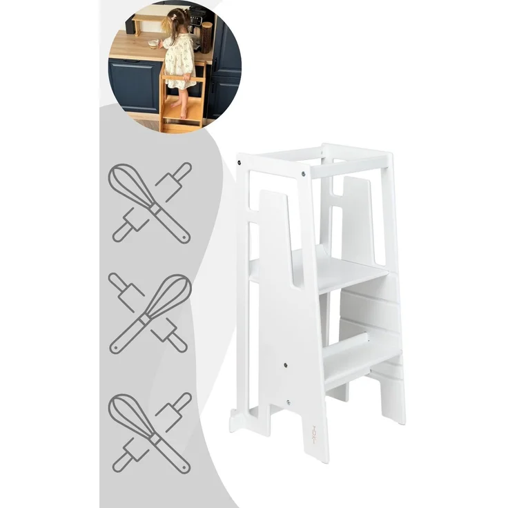 Tuki Lernturm (Entdeckerturm) ab ca. 12 Monaten (Modell 2026) White – Bild 2