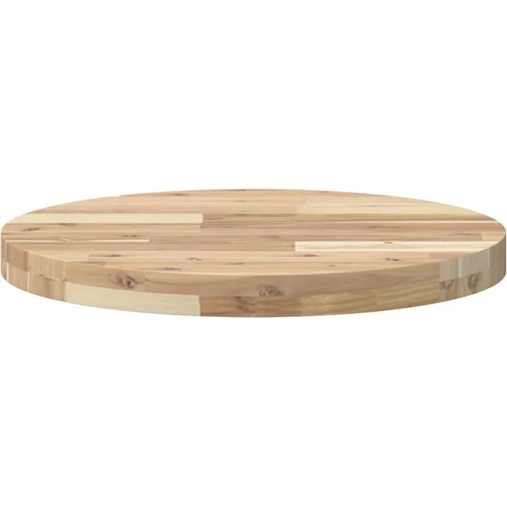vidaXL Tischplatte Rund Ø50x4 cm Massivholz Akazie 4008689 – Bild 4