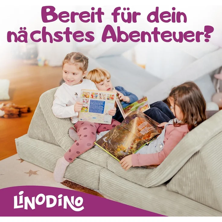 Linodino Kindersofa Spielsofa I aus Schaumstoff Bausteine I Spielcouch für Kinder, 3 Jahre Garantie – Bild 7