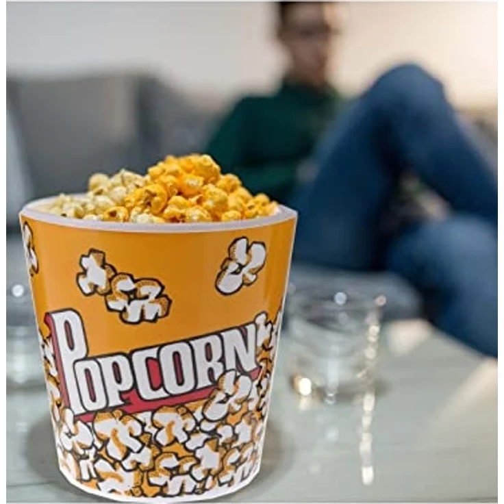 24 Stück Popcorn-Eimer 18x18 cm Gefäß Schale Kino Partyzubehör 24er-Set – Bild 2