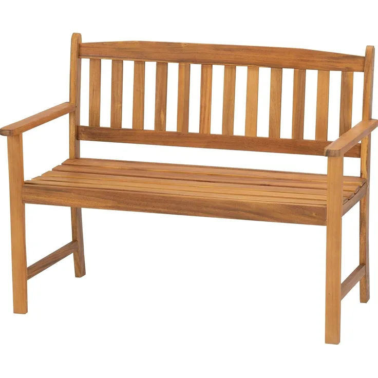 acamp Sitzbank 2-Sitzer Gartenbank aus Holz Woody (Gartenmöbel), Bank, Parkbank, 2-Sitzer, 110x56x86