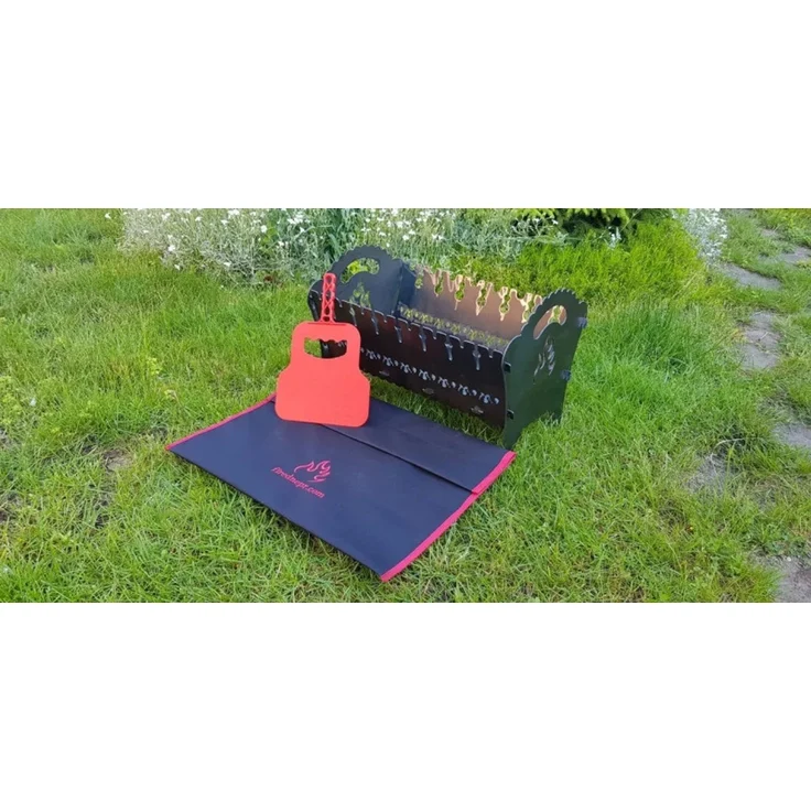 Grill Mangal Camping – Klappbarer Outdoorgrill 2mm Stahl – Bild 6