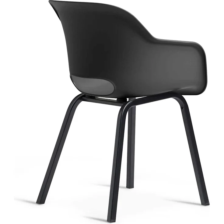 Keter Gartenstuhl mit Metallbeinen Noa 2 Stk. Graphitgrau 447617 – Bild 7