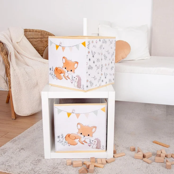 Herding Aufbewahrungsbox Storage-Box für Baby Kind Waldfreunde 30x30x30 cm – Bild 4