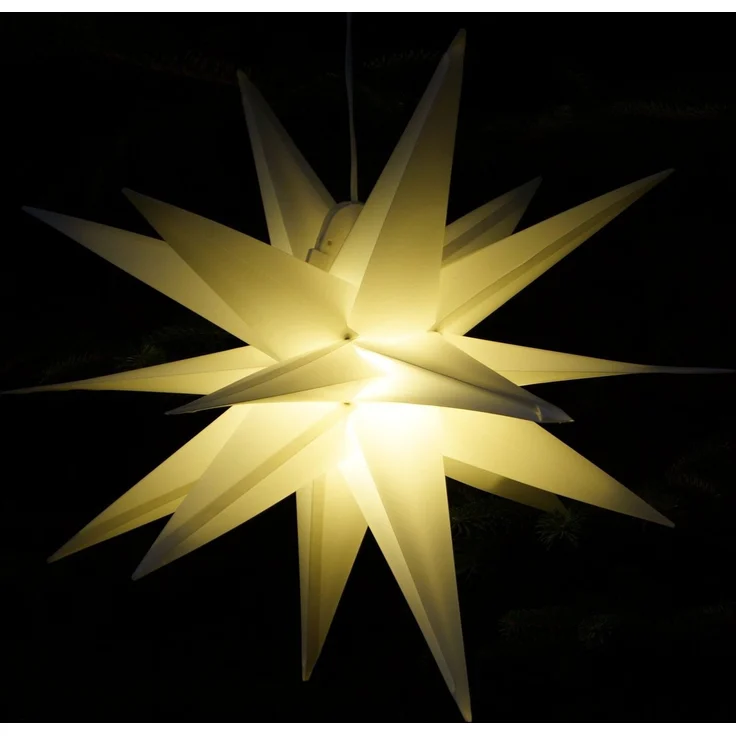 Guru-Shop LED-Stern für außen 3D Außenstern Kaspar, Weihnachtsstern,., Leuchtmittel inklusive – Bild 4