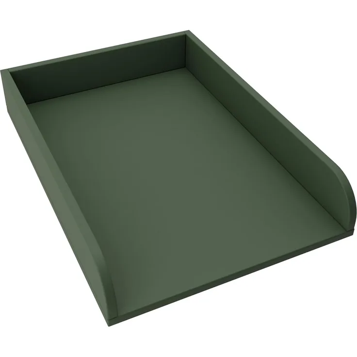 REGALIK Wickelaufsatz für Kommode 72x50 cm - Abnehmbar Wickeltischaufsatz für Kommode in Grün - Abgeschlossen mit ABS Material 2mm mit Abgerundeten Frontplatten