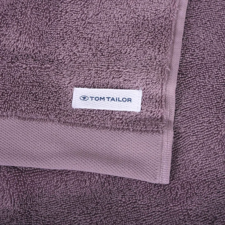 TOM TAILOR Handtuch, 4er Pack - Color Bath Towel, Frottier, Baumwolle Mauve 50x100cm – Bild 2
