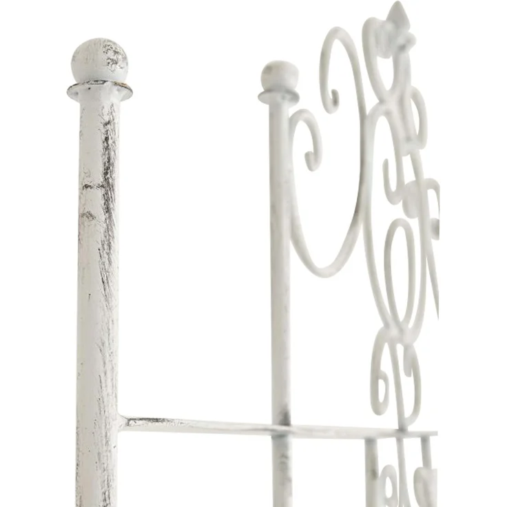Rankgitter HEIKE - 86x2x170cm, Metall, Antik-Weiß | Rankhilfe Kletterpflanzen Gartendekoration – Bild 3