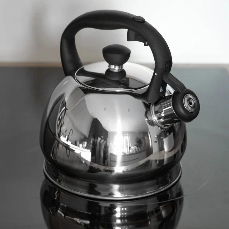 KADAX Edelstahl-Wasserkocher mit Pfeife, 1,8 l, silberfarben – Bild 8