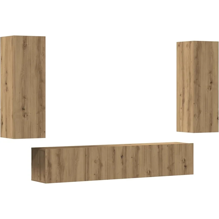 vidaXL TV-Wandschränke 4 Stk. Artisan-Eiche Holzwerkstoff 3328972 – Bild 1