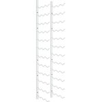 vidaXL Wand-Weinregal für 36 Flaschen Weiß Eisen 340887