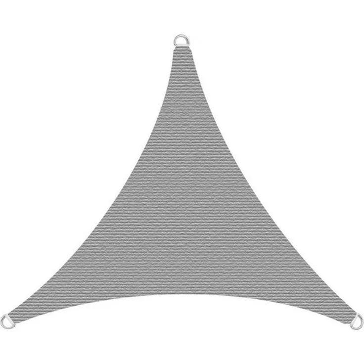 Estexo Sonnensegel, Dreieck, HDPE, Grau, 3 x 3 x 3 m