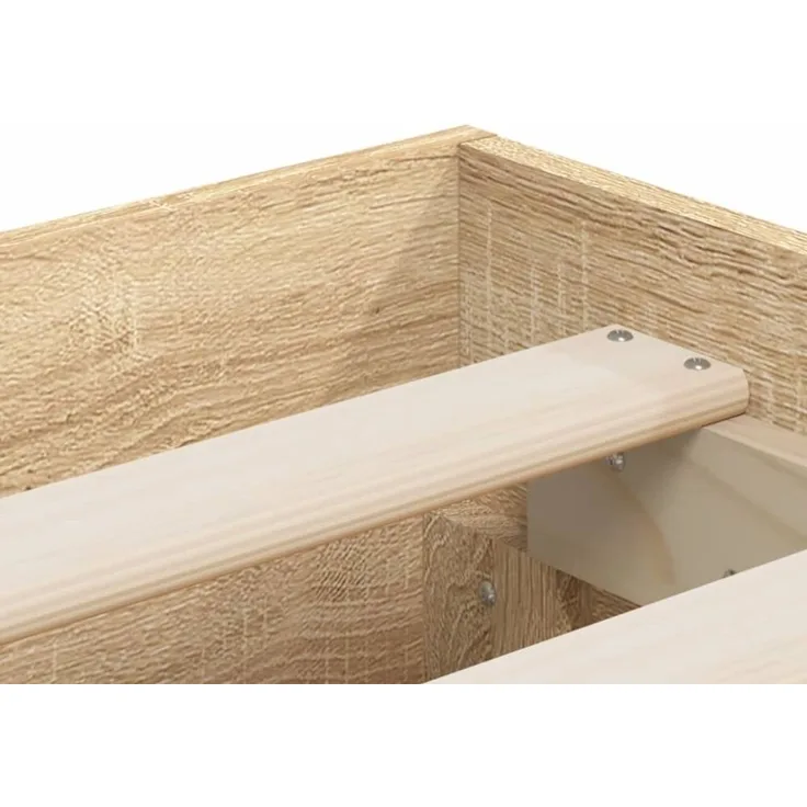 vidaXL Bettgestell mit Schubladen Sonoma-Eiche 140x200cm Holzwerkstoff 3207275