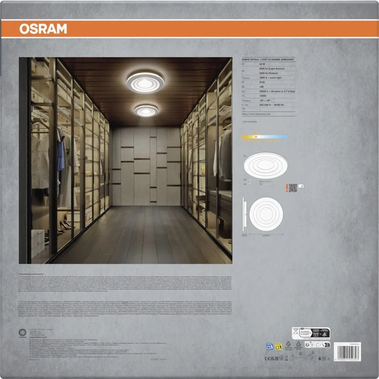 Osram LED Deckenleuchte Orbis Spiral Loop weiß Ø 51 cm 42 W – Bild 7