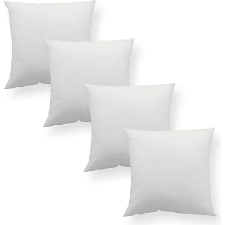 Haus und Deko Kopfkissen Kopfkissen 4er Pack Füllkissen Polyester Kissen Sofakissen Innenkissen, Bezug: Lutrasil Vlies, Rückenschläfer,Seitenschläfer,Bauchschläfer, 4er Set