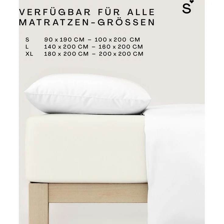 Schlafgut Mako Jersey Spannbetttuch Spannbettlaken 180x200 200x200 – Bild 4
