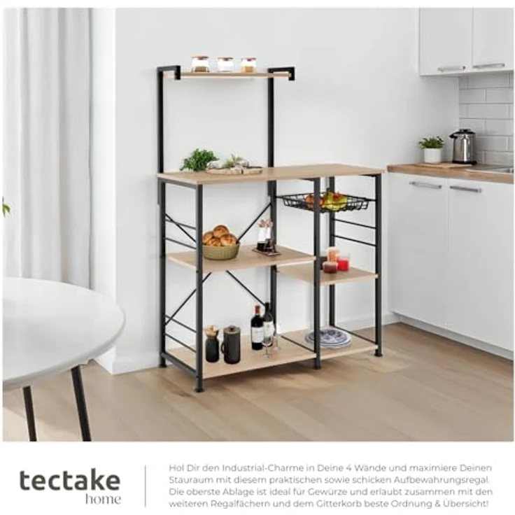 tectake Küchenregal Crawley, Einzelstück, Industrial Style – Bild 8
