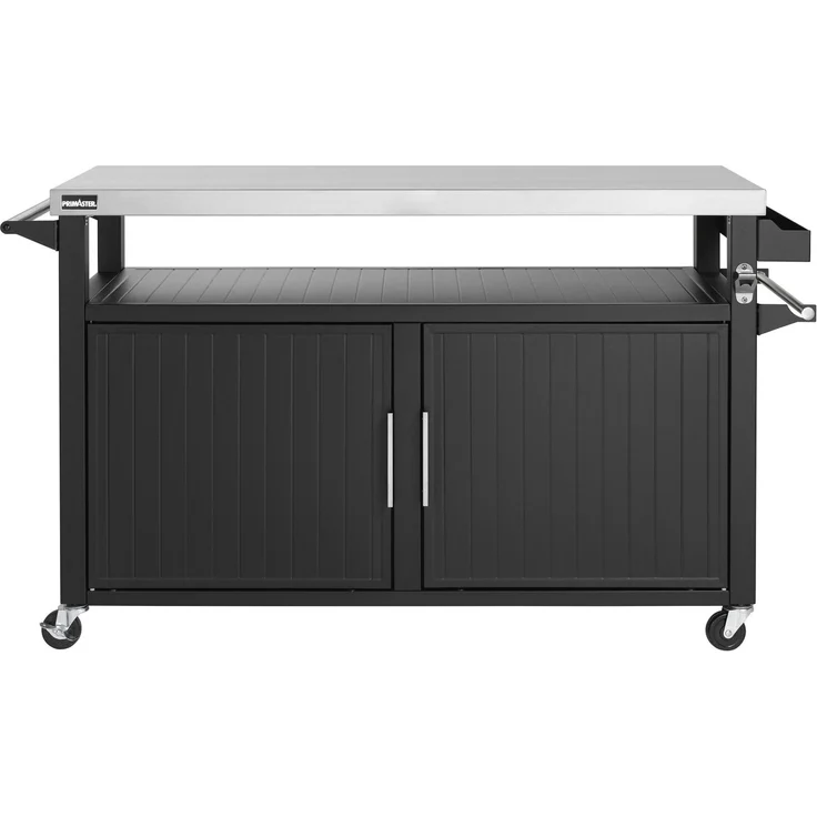 Primaster Grillwagen Napa XXL Universal 2-türig 153x90 cm schwarz – Bild 2
