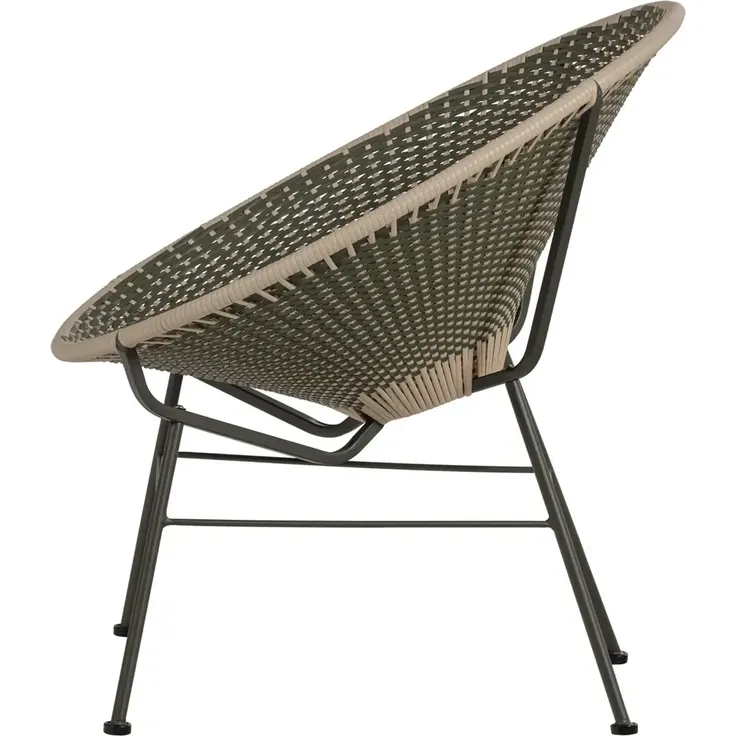 Gartensessel Kazoun - Wicker & Metall, Grün – Bild 4