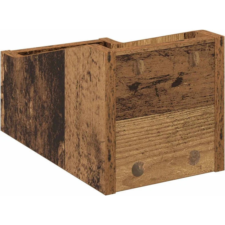 vidaXL LP Plattenbox Altholz 18 x 32 x 18 cm Holzwerkstoff 8012806 – Bild 6