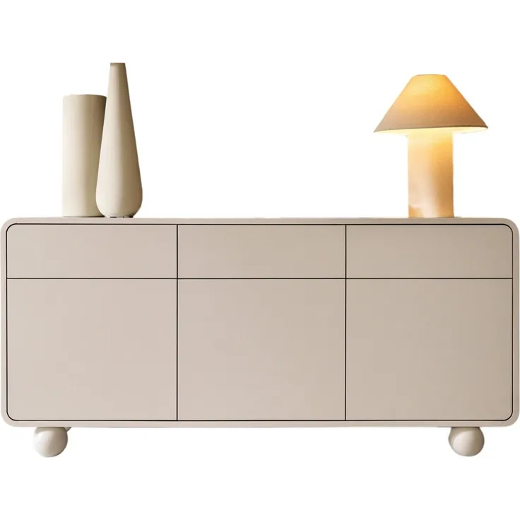 Compleo Kommode Sideboard elegant, auf runden Füßen, Japandi, Scandi ALDOS