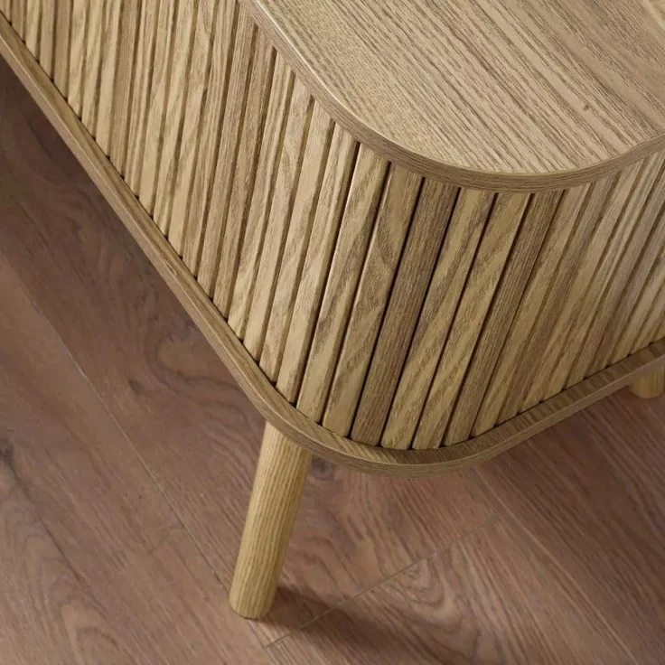 Casâme TV-Möbel 2 Schiebetüren L119 cm - ERNEST - Helles Holz – Bild 9