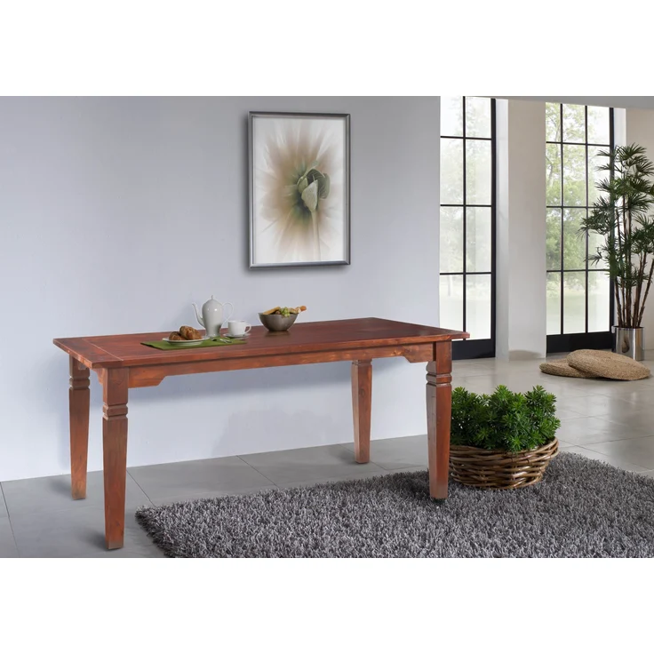 Esstisch mit Ansteckplatten Akazie 180-220/260x90x76 nougat lackiert OXFORD #121 – Bild 10
