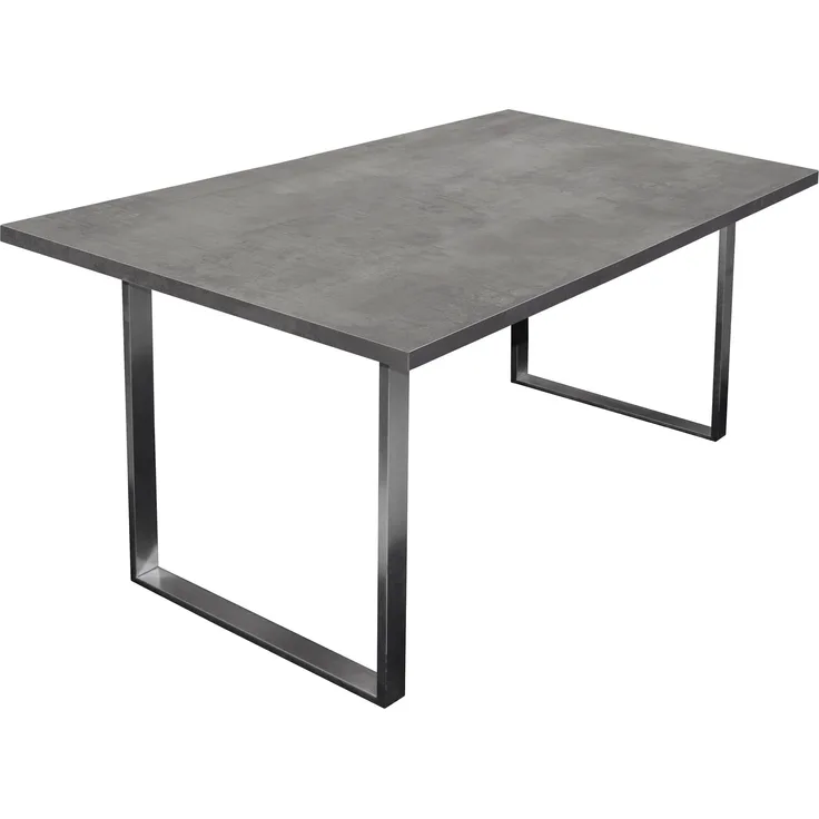 Esstisch >Steel< (BxHxT: 160x76x90 cm) in graphit - 160x76x90cm (BxHxT)