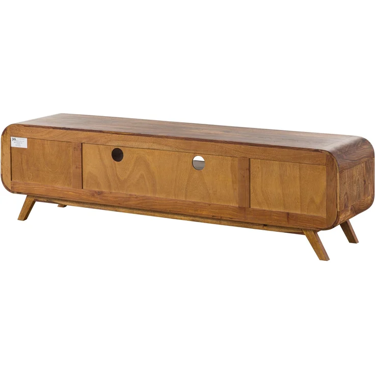 TV-Board Sheesham 173 x 40 x 48 hellbraun lackiert MAILAND #126 – Bild 10