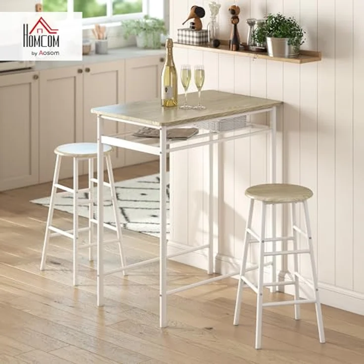 HOMCOM Bargruppe Bartisch-Set – Bild 3
