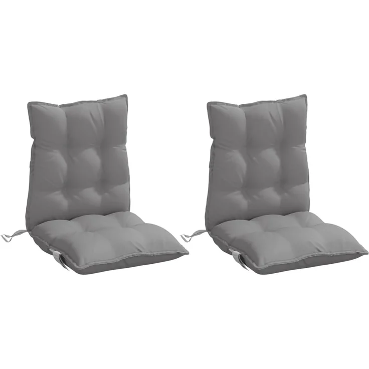 vidaXL Niedriglehner-Auflagen 2 Stk. Grau Oxford-Gewebe 377674 – Bild 3