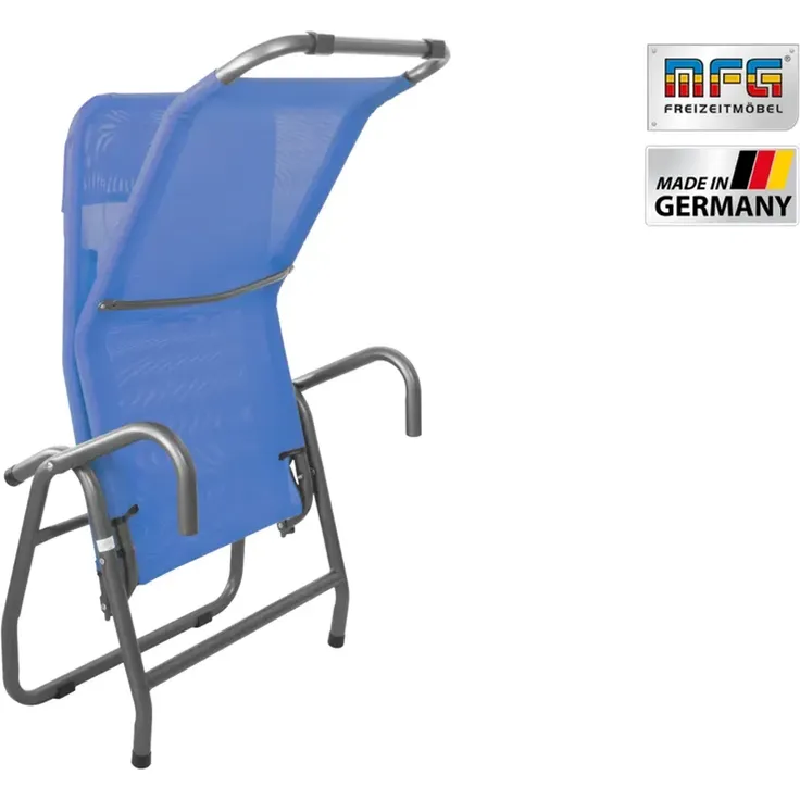 MFG 'Pool 3' Bäderliege klappbar, Textilbezug blau, 190 x 55 cm – Bild 7