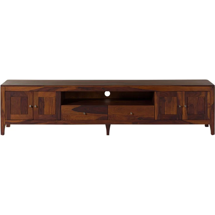 TV-Board Sheesham 240 x 40 x 55 walnuss geölt BROOKLYN #19 – Bild 6
