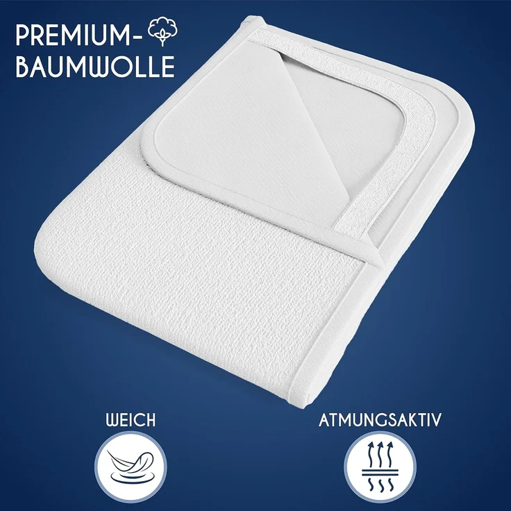 Dreamzie Matratzenschoner 90x200 cm Wasserdicht (2er-Set) Oeko-TEX Zertifiziert - Nässeschutz 90x200 Atmungsaktive – Bild 5