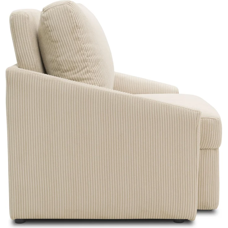 DOMO. collection Sessel Relax Box, Polstersessel mit Boxspringfederung und Schlaffunktion, Armsessel, Cocktailsessel, Loungesessel, 108 x 96 x 86 cm (BxTxH), beige – Bild 3