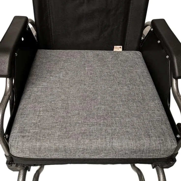 Seniori Sitzkissen SENIORI Rollstuhlkissen 42x42x8cm Antidekubitus Schaumstoffschicht, 3K. Grau – Bild 5