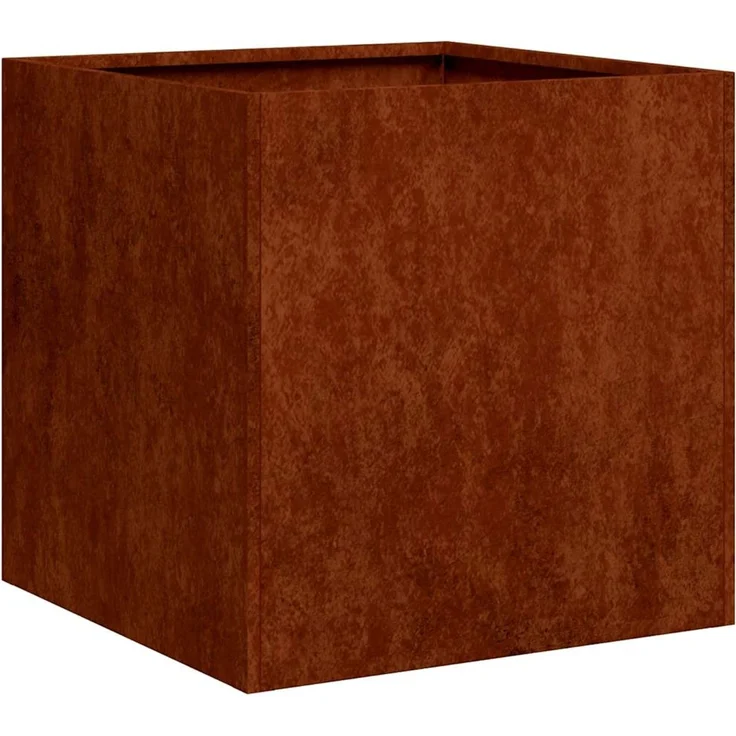 Pflanzkübel, Blumentopf, Hochbeet Rostig 40 x 40 x 40 cm Wetterfester Stahl – Bild 2
