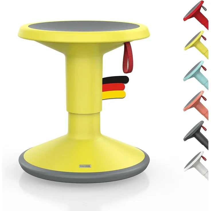 Interstuhl UPis1 Junior Edition - Made in Germany inkl. 10 Jahren Garantie für einen geraden Rücken (Zitronengelb, Junior Edition)