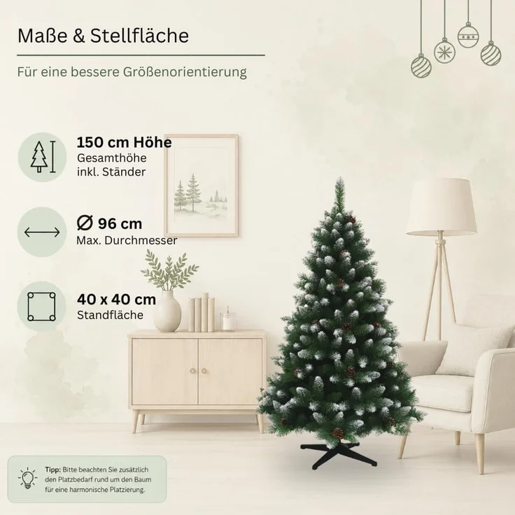 HXT 15013 Weihnachtsbaum 150 cm – Bild 6