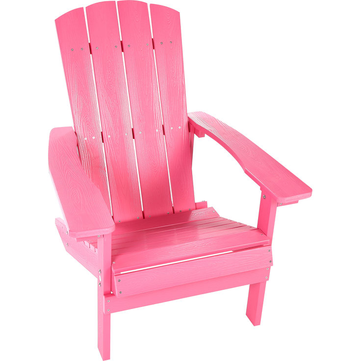 ADIRONDACK Gartenstuhl Rosa, wetterfestes Kunstholz, Retro-Design, 88x75x88 cm – Bild 6