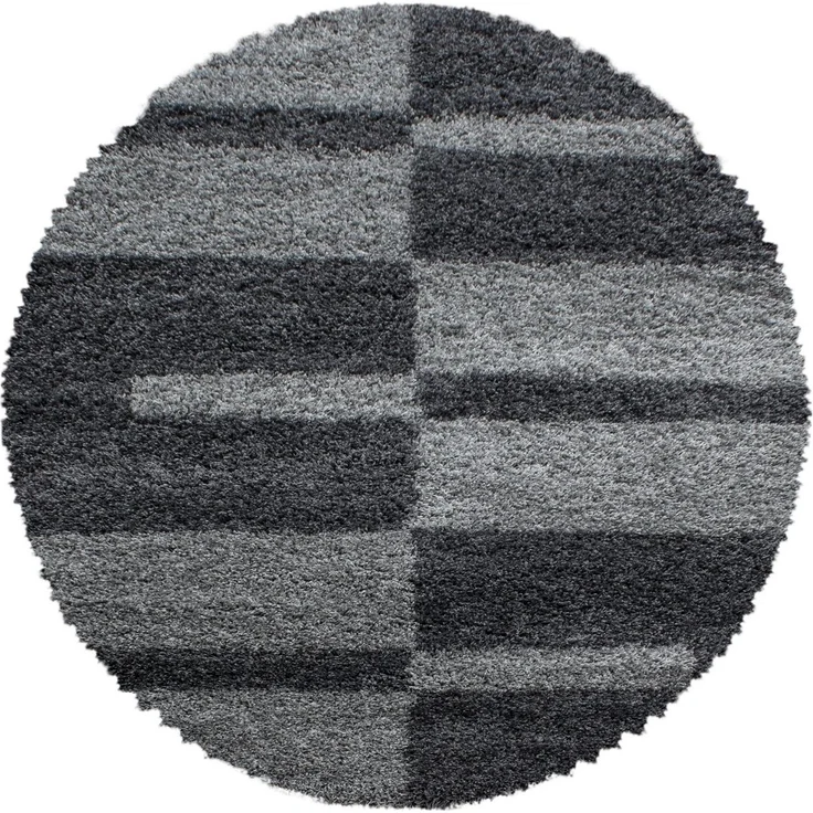 Carpettex Hochflor-Teppich Kariert Design, Läufer, Höhe: 30 mm, Teppich Kariert Design Teppich im modern Stil Teppich Wohnzimmer – Bild 1