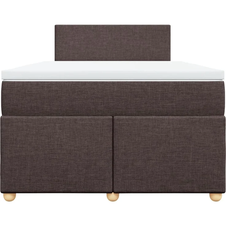vidaXL Boxspringbett mit Matratze Dunkelbraun 120x200 cm Stoff 3288943 – Bild 6