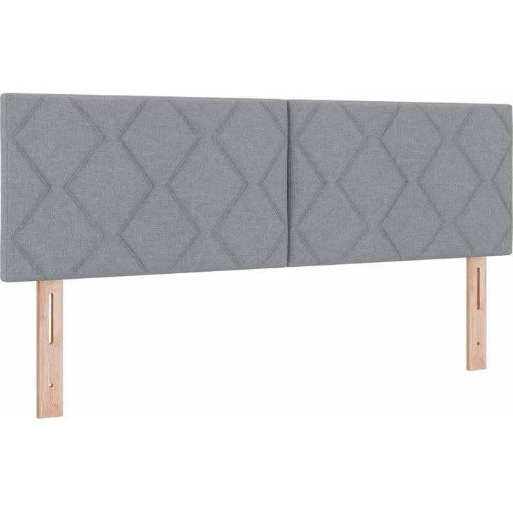 vidaXL LED-Speicherbett mit Matratze Hellgrau 140 x 190 cm Stoff 3459123 – Bild 5
