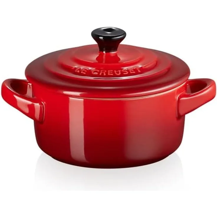 Le Creuset 'Poterie' Mini Cocotte, Steinzeug kirschrot, Ø 10 cm, 0,2 l