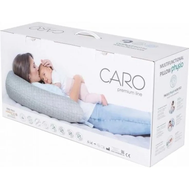 Stillkissen CARO 190 x 35 cm Ökotex-zertifiziert Farbe: Grau-Navy