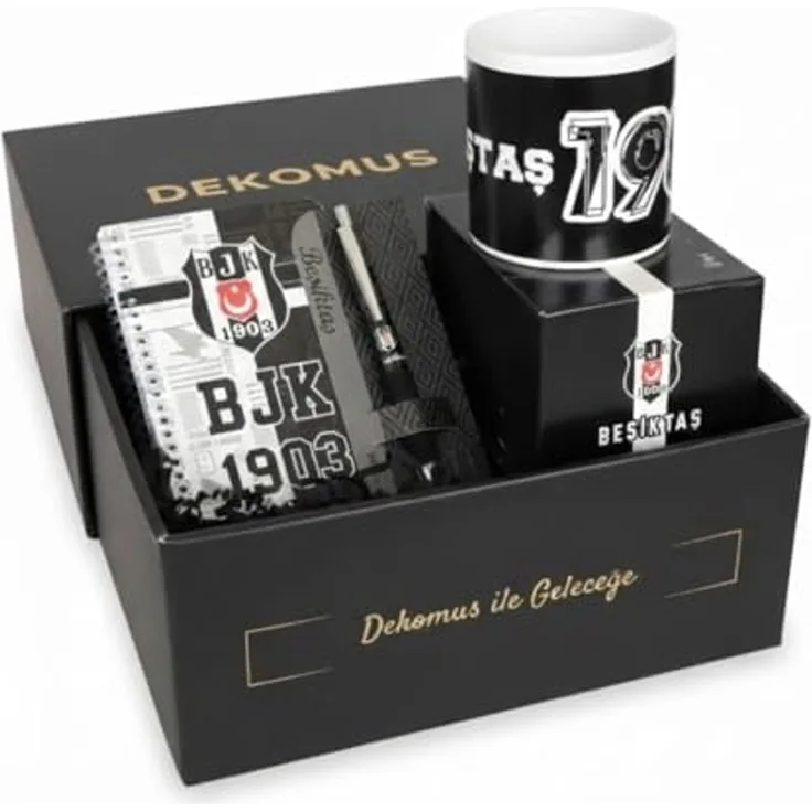 Jungengel Geschenkbox Besiktas Fan Carsi Lizenziert Kaffeetasse Kugelschreiber Notizbuch