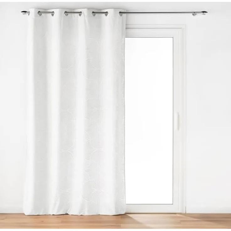 U10 Gardine mit Öesen EVA, Weiß, 135x260 cm – Bild 1