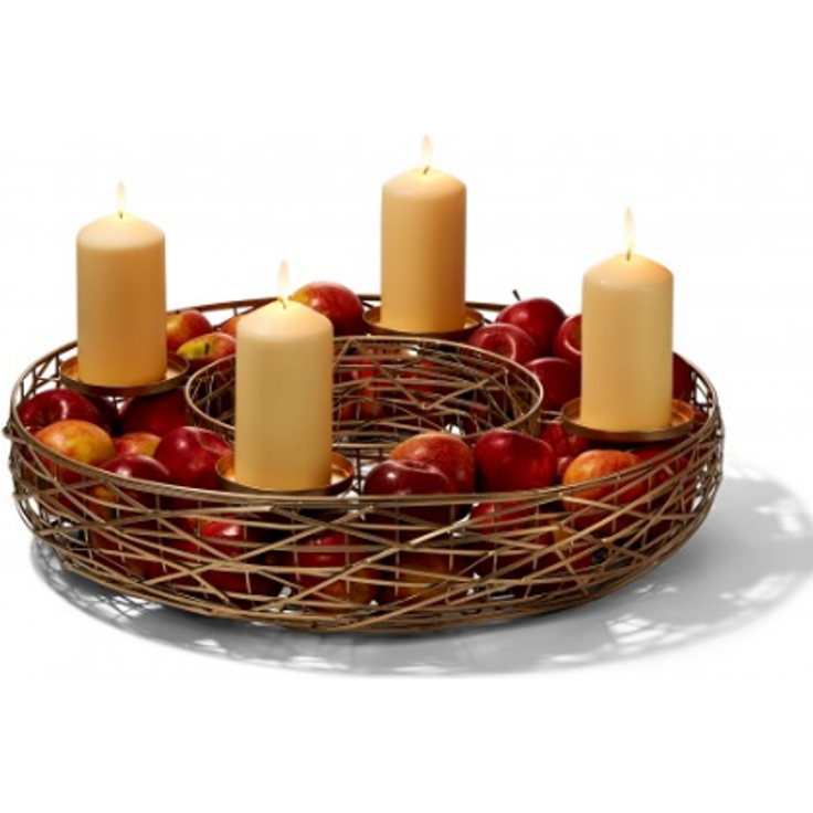 Tahoma Adventskranz Ø 45 cm, Höhe 10 cm – Bild 2