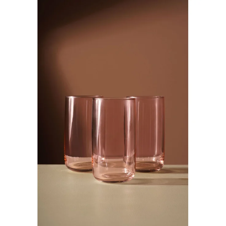 Hermia Concept 'F10000060' Gläser-Set (6-teilig), Rosa, 7 x 7 x 12,9 cm, 365 ml – Bild 3